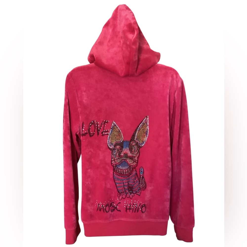 Love Moschino velvet hoodie. M